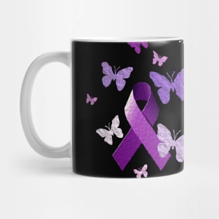 Purple Awareness Ribbon Mug